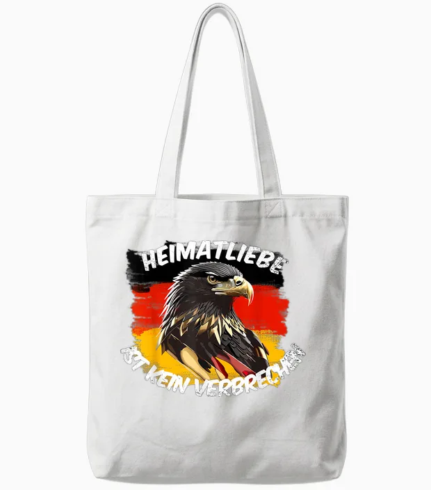 Heimatliebe Ist Kein Verbrechen - Deutschland Eagle Classic Tote Bags in White