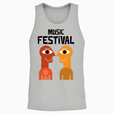 Music Festival Unisex Tank Top - Ash