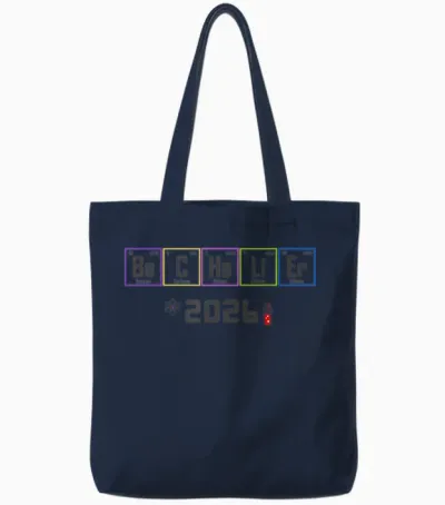 Homme Baccalauréat Physique Chimie Humour - Bachelier 2026 Tote Bags - Navy
