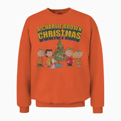 Peanuts Charlie Brown Christmas Special Unisex Sweatshirt - Orange