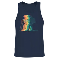 Hiking Female Hiker Colorful Unisex Tank Top - Navy – 2