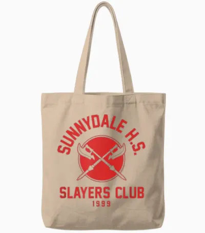 Buffy the Vampire Slayer Sunnydale Slayers Club Tv Show Tote Bags - Natural