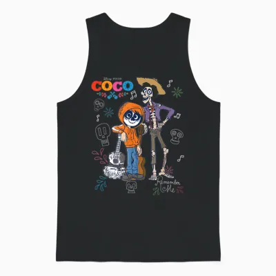 Coco Doodles Halloween Unisex Tank Top - Black