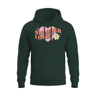 Retro Summer Sublimation Unisex Hoodie - Forest