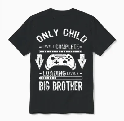 Kinderstufe Komplett Nur Big Brother Level Loading Unisex T-Shirt - Black
