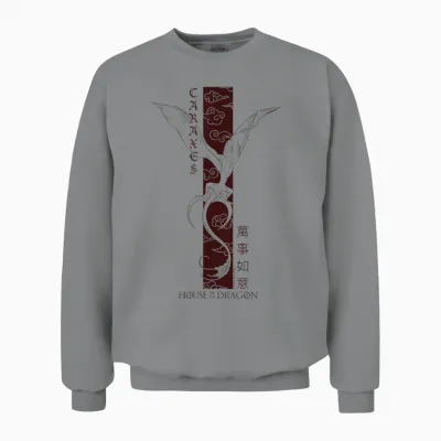 House of the Dragon Year of the Dragon Tall Caraxes Unisex Sweatshirt - Sport Grey