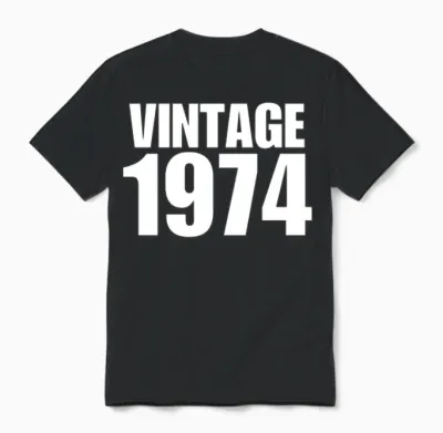 Vintage 1974 Unisex T-Shirt - Black