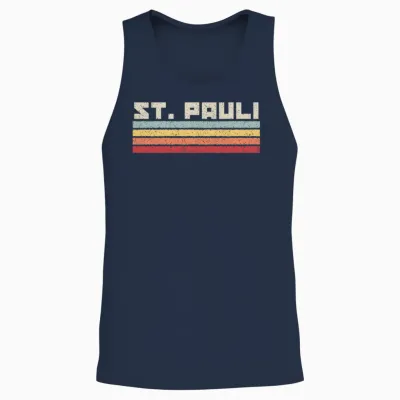 St Paulian Hambourg Nord Allemagne Nord Patrie T-Shirt Haut De Gamme Unisex Tank Top - Navy