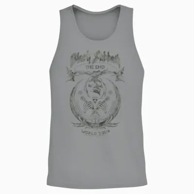 Black Sabbath Iconic the End World Tour Graphic T-Shirt, Black, S Unisex Tank Top - Sport Grey