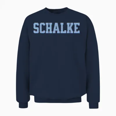 Schalke T-Shirt, Black Unisex Sweatshirt - Navy