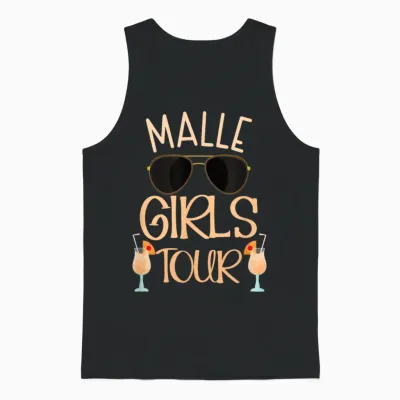 Malle Girls Tour Damen Party Urlaub Outfit Mallorca Unisex Tank Top - Black