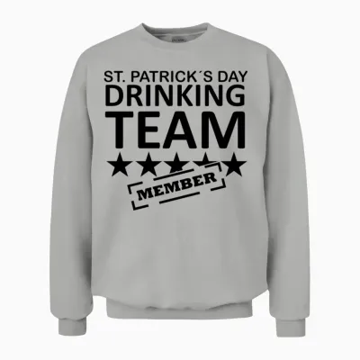 St. Patrick´s Day Drinking Team Member Unisex Sweatshirt - Ash