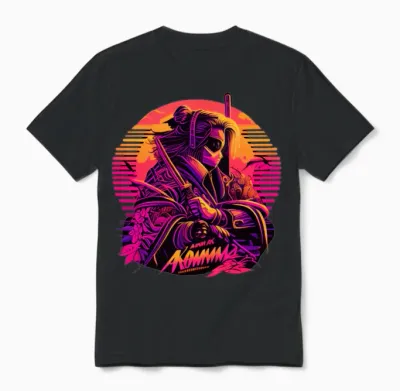Samouraï Unisex T-Shirt - Black
