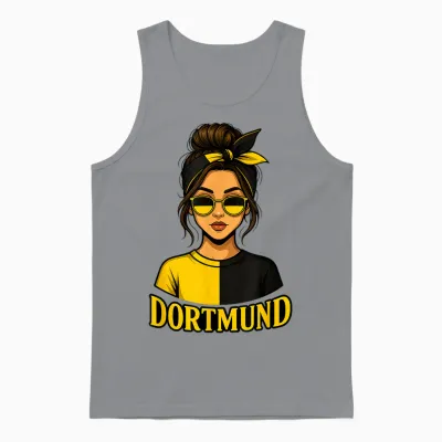 Dortmund T-Shirt Dortmunder Ultras Women's / Girls' Unisex Tank Top - Sport Grey