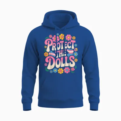 Protect the Dolls Trans Women Transgender T-Shirt, Black, S Unisex Hoodie - Royal