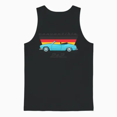 2 Plus 2 Olympic Blue Unisex Tank Top - Black