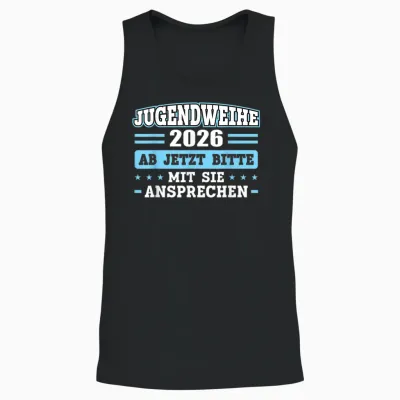 Jugendweihe 2026 Mädchen Junge Unisex Tank Top - Black