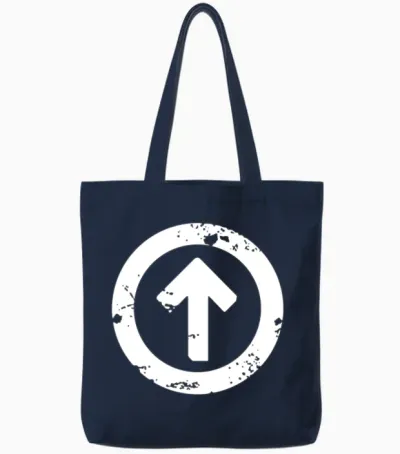 Above the Influence Tote Bags - Navy