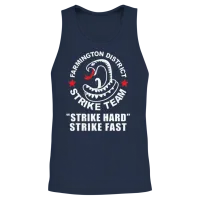 The Shield Inspired Farmington District Strike Unisex Tank Top - Navy – 2