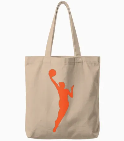 Wnba Basketball Tote Bags - Natural