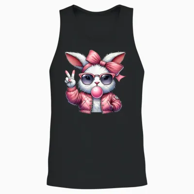 Süßes Bunny Kostüm Kaninchen Hase Ostern Unisex Tank Top - Black