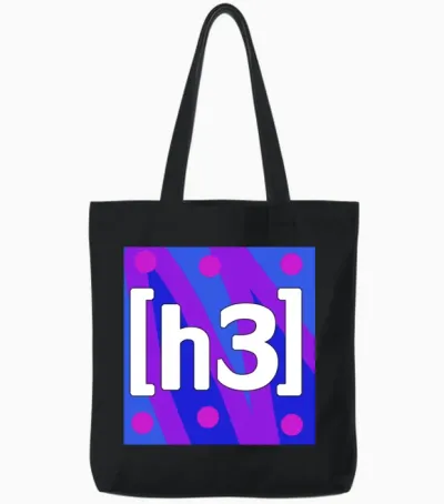 H3h3productions Logo Tote Bags - Black