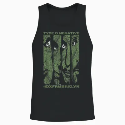 Type O Negative Faces T-Shirt, Black, S Unisex Tank Top - Black
