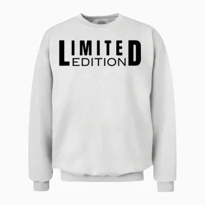 Limited Edition Bold Statement Unisex Sweatshirt - White