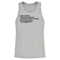 Funny Use Condom Unisex Tank Top - Ash – 2