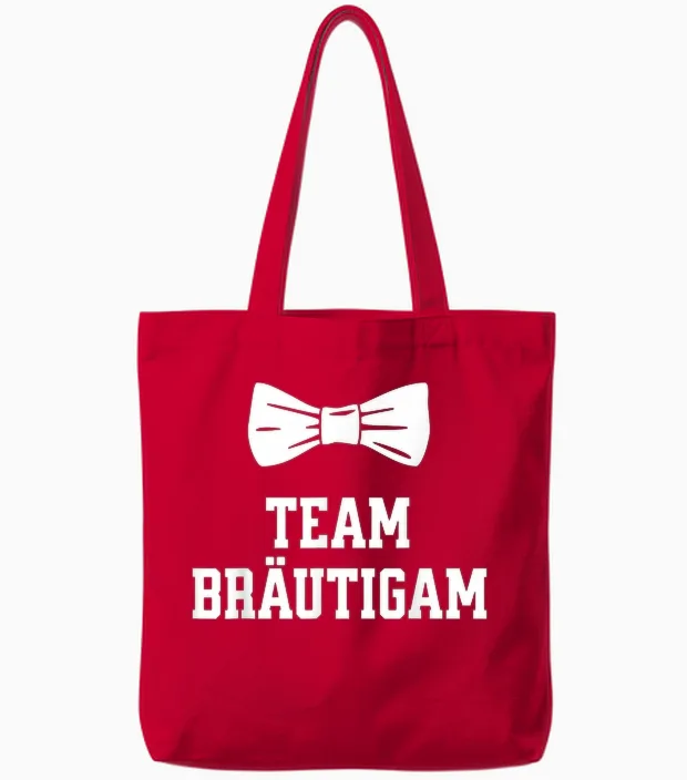Team Bräutigam Jga T Shirt Polterabend Junggesellenabschied Tote Bags in Red