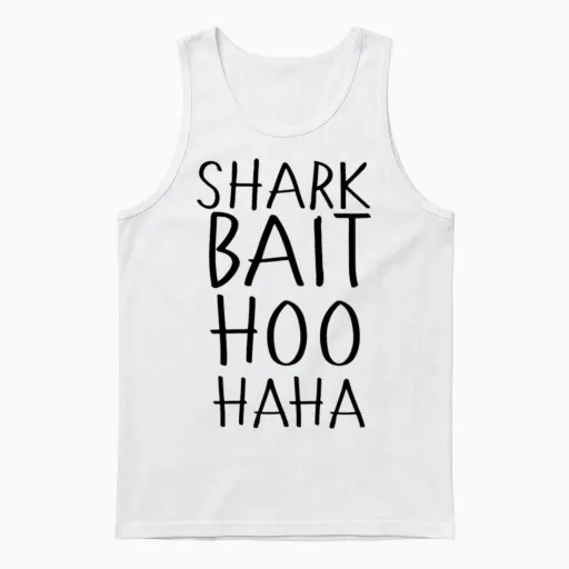 Disney Finding Nemo Finding Dory Shark Bait Disney Unisex Tank Top in White