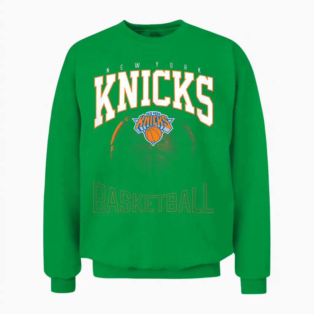 Fichiers Officiels De La Nba New York Knicks X Unisex Sweatshirt in Irish Green