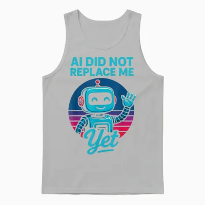 Ki Hat Mich Noch Nicht Ersetzt - Ai Did Not Replace Me Yet Unisex Tank Top - Ash