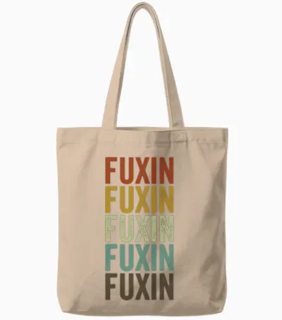 Fuxin China Retro Vintage Tote Bags - Natural