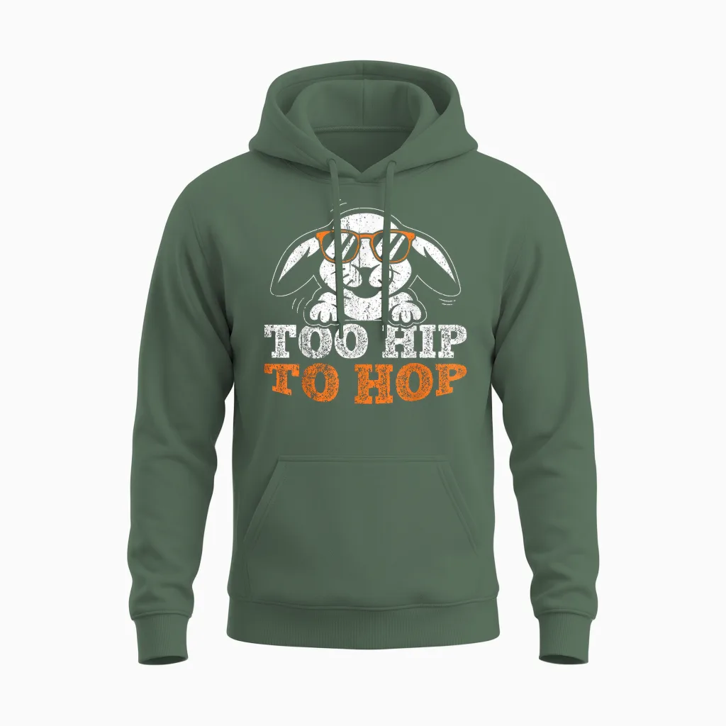 Oster Osterhase Spruch Hasen Kostüm Ostern Ostereier Unisex Hoodie in Military Green
