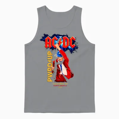 Ac/dc Pwr Up Columbus Oh North American Tour 2026 Photo Unisex Tank Top - Sport Grey