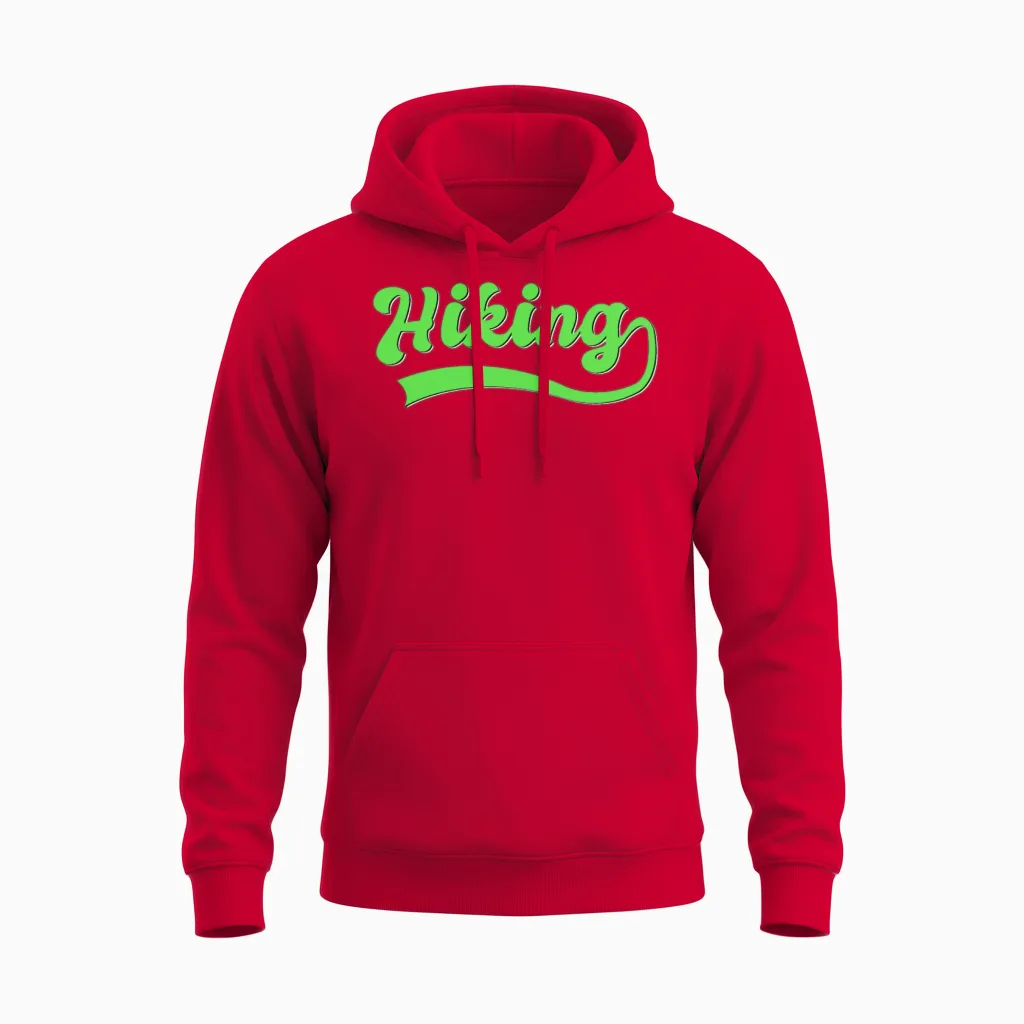Hiking & Outdoors Unisex Hoodie in Red