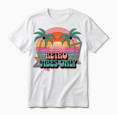 Vintage Retro Art Unisex T-Shirt - White
