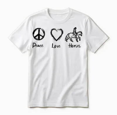 Horse Love Unisex T-Shirt - White