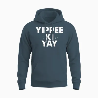 Yippee Ki Yay Unisex Hoodie - Dark Heather
