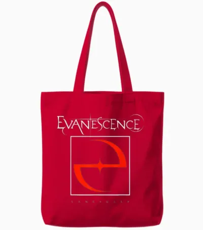 Evanescence 2026 World Tour Date Back Tote Bags - Red