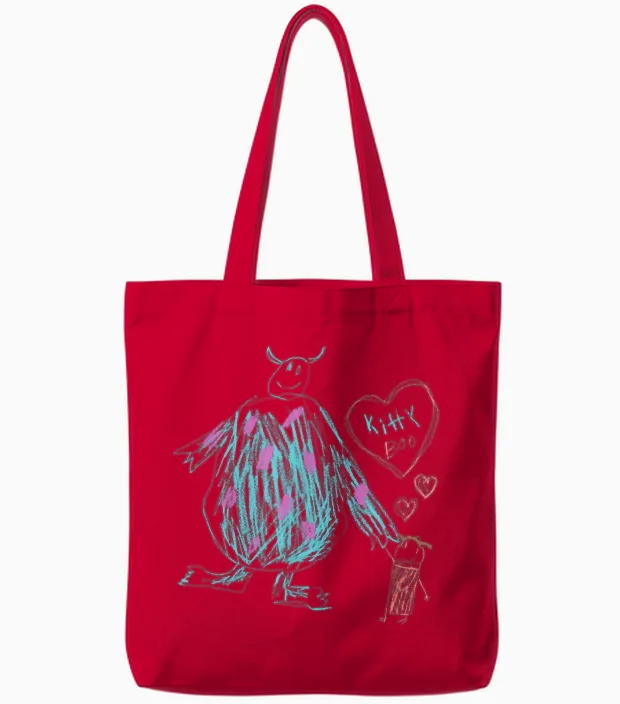 Disney and Pixar’s Monsters, Inc. Sulley Kitty and Boo Tote Bags in Red