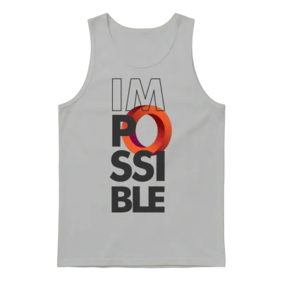 Impossible Circle Unisex Tank Top - Ash