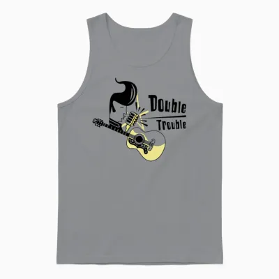 Double Trouble Music Unisex Tank Top - Sport Grey
