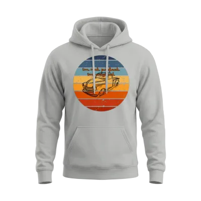 Retro Car Unisex Hoodie - Ash