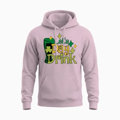 Lets Day Drink Unisex Hoodie - Light Pink