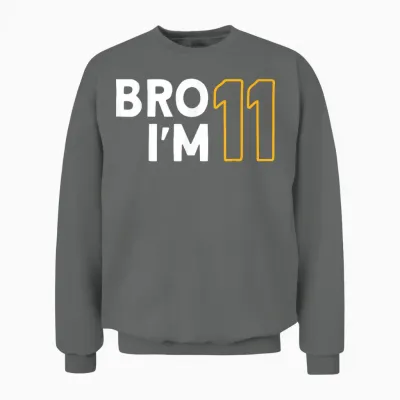 11. Geburtstag, Jungen 11. Geburtstag, 11 Jahre, Bro I'm 11 Unisex Sweatshirt - Graphite Heather