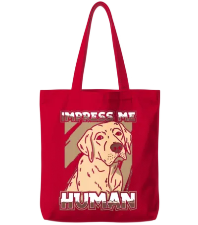 Labrador Dog Tote Bags - Red