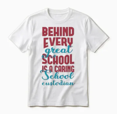 School Custodian Funny Unisex T-Shirt - White