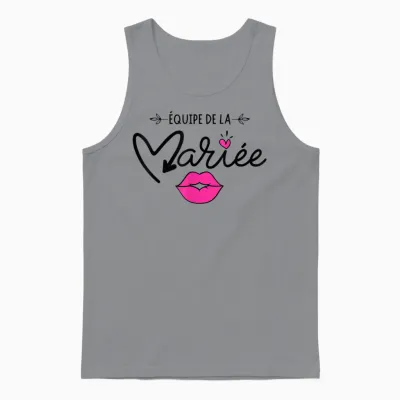 Team Bride Evjf Team Bride 2025 Future Bride Team T-Shirt, White, S Unisex Tank Top - Sport Grey